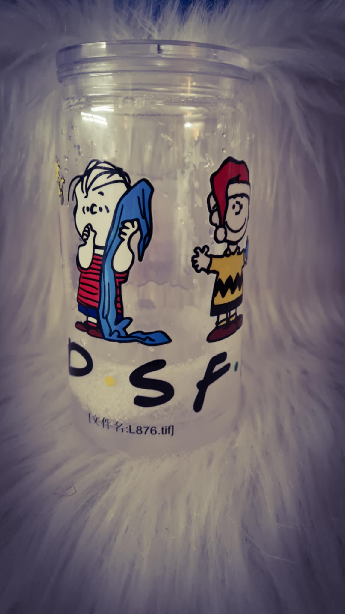Verre snoopy snow