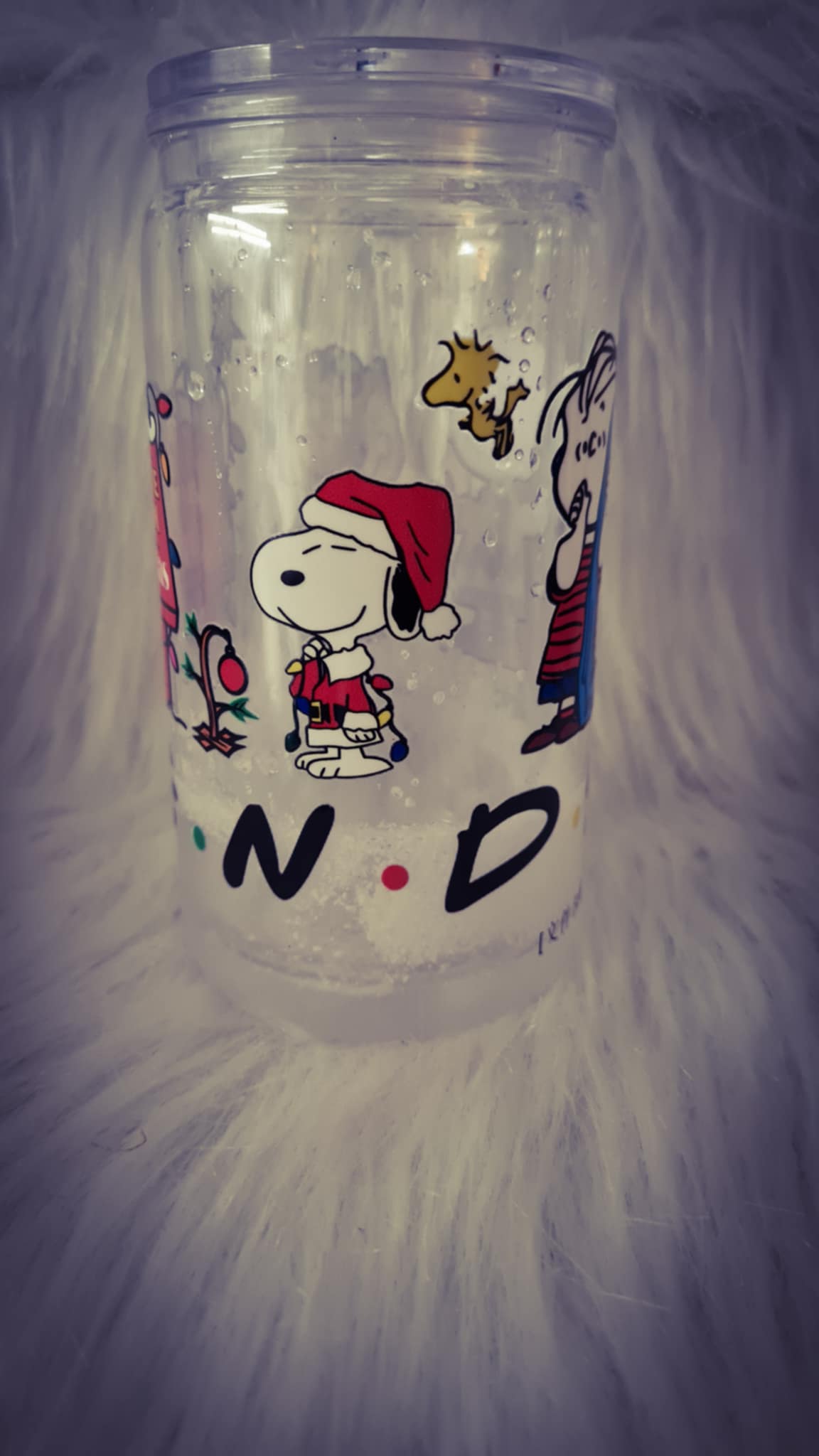 Verre snoopy snow