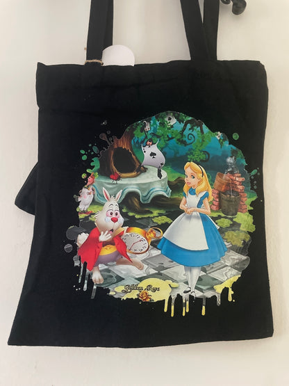 Tote bag Alice in wonderland