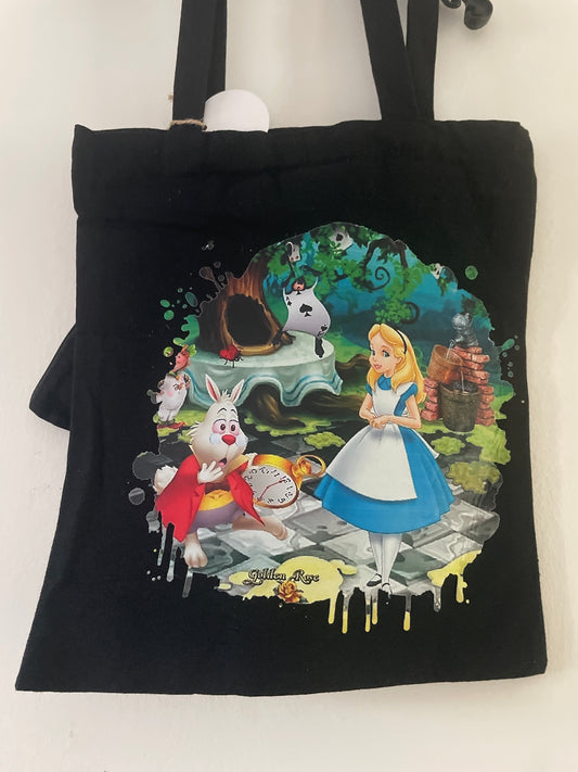 Tote bag Alice in wonderland