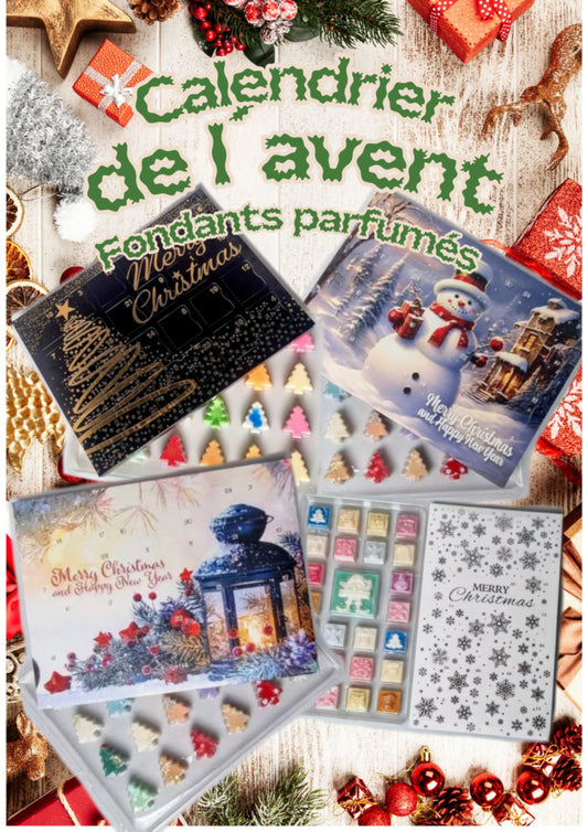 Calendrier de l'avent fondants parfumés